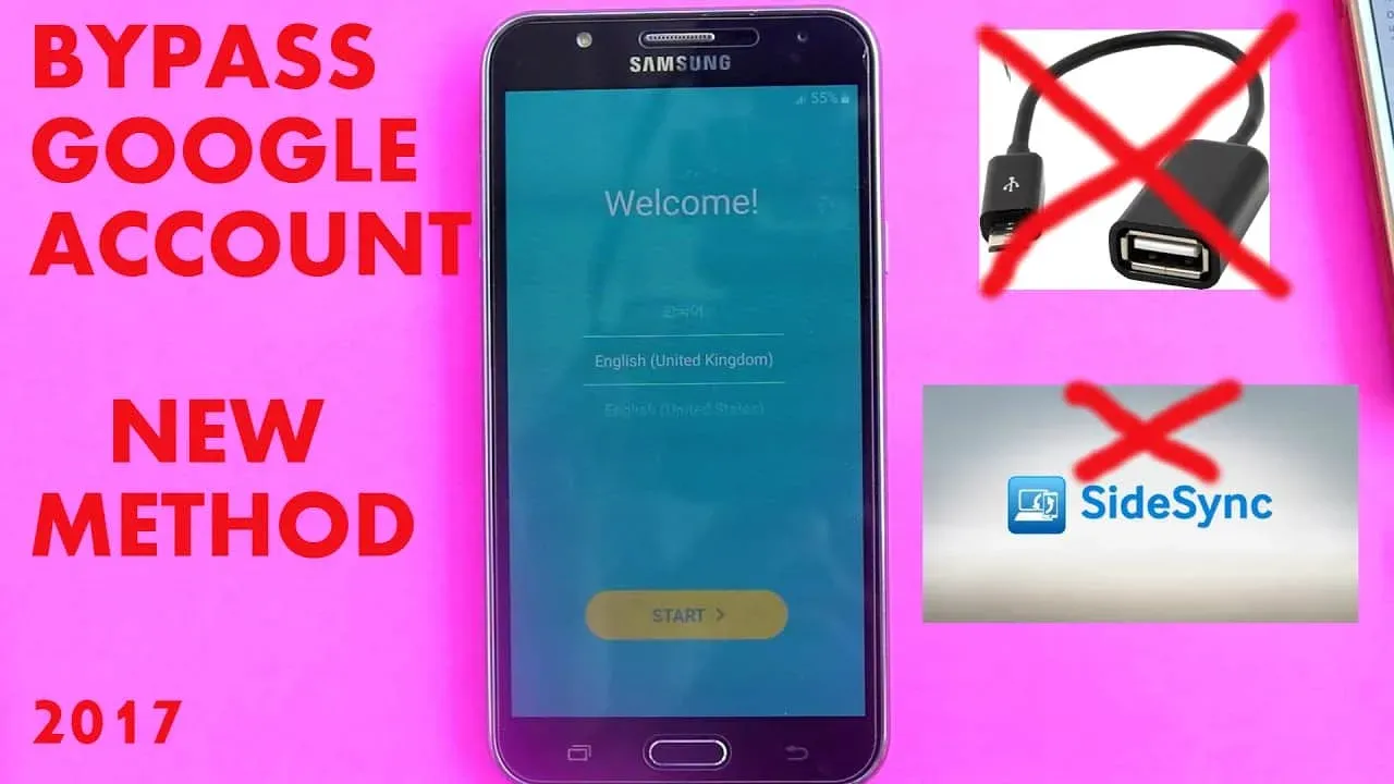 Samsung Galaxy j7 How to Bypass Google Account Without ...