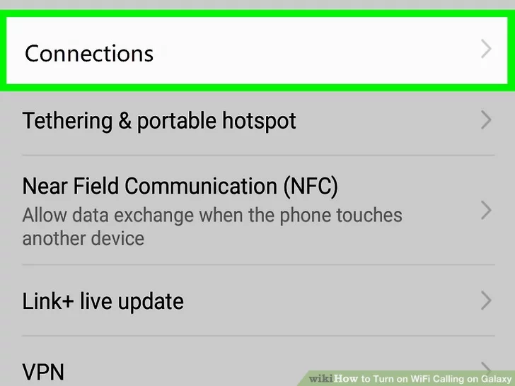 Image titled Turn on WiFi Calling on Galaxy Step 4