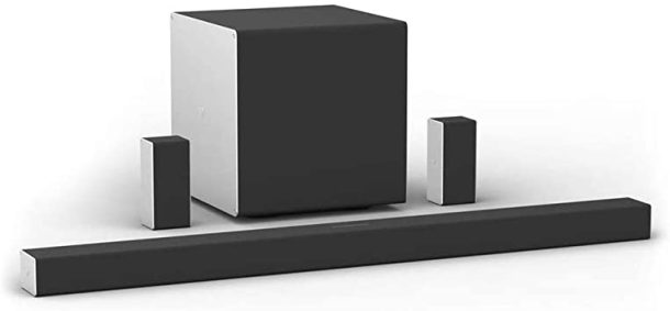 Amazon.com: VIZIO 5.1.4 Premium Sound Bar with Dolby Atmos, Wireless  Subwoofer, Rear Surround Speakers, Bluetooth, Voice Assistant Compatible,  Includes Remote Control - SB46514-F6 : Electronics