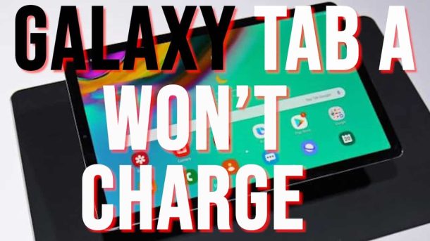 How to fix Galaxy Tab A that won't charge | not charging - YouTube