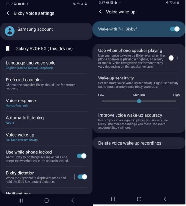 Bixby Voice on the Galaxy Note 10