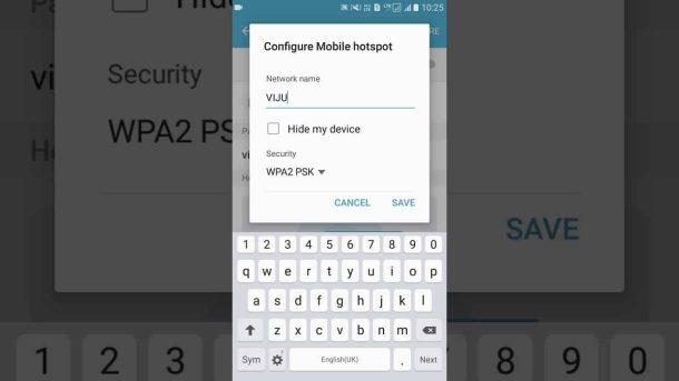 How to set hotspot password in samsung phone - YouTube
