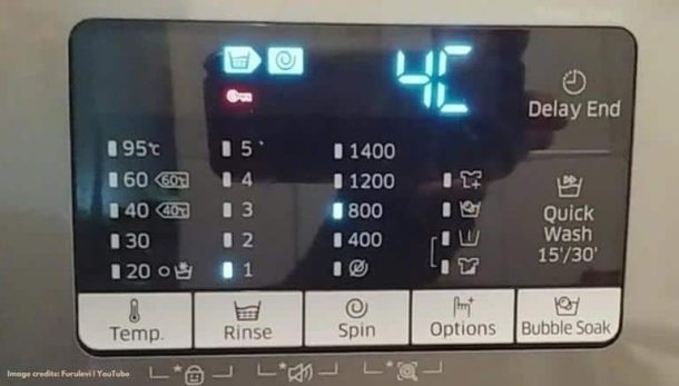 4C error in Samsung washing machine